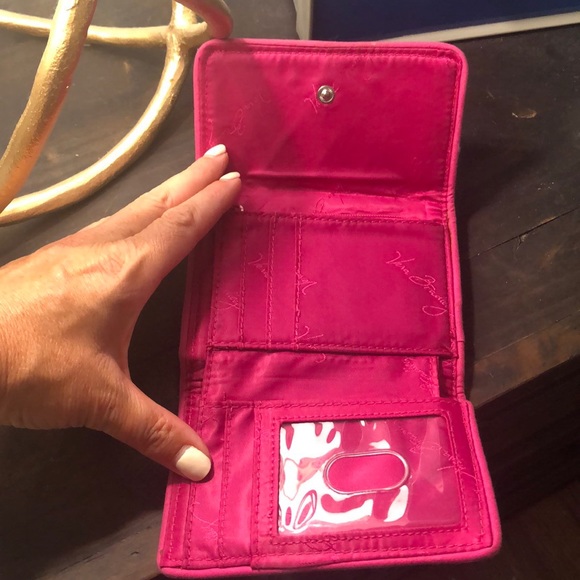 Vera Bradley Petite Tr-Fold Wallet - Pink Floral - Picture 4 of 8